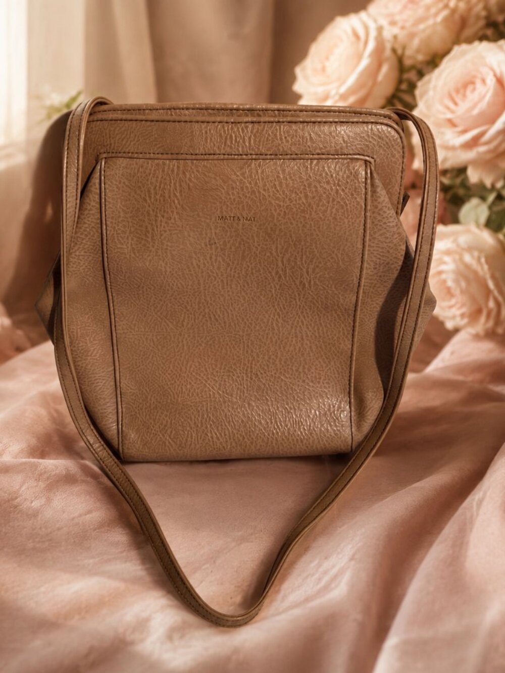 Matt & Nat Vegan Leather Tan / Nude Crossbody Shoulder Bag